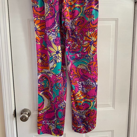 Lilly Pulitzer palazzo pants in "Sea & Be Seen" print - Picture 5 of 5